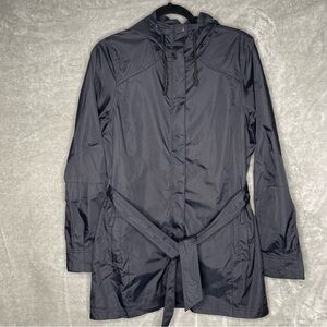 Columbia Omni-Shield Lightweight Jacket Size M Black Trench Coat Rain Windbreake